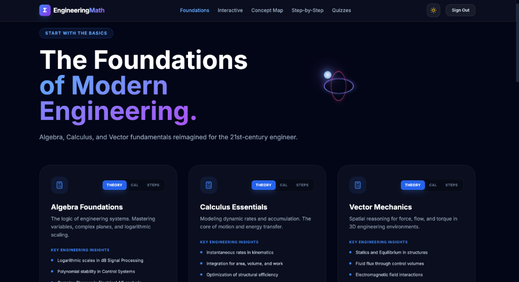 Engineering Maths AI Platform